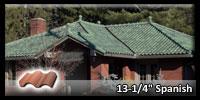13 inch spanish roofing tile